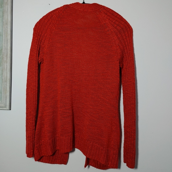 Northern Reflections Orange Open Cardigan - Picture 3 of 9